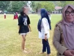 Viral, Siswi SMP Negeri II Luwuk Adu Jotos di Alun-Alun Bumi Mutiara