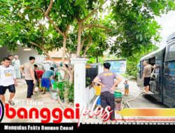 Polres Banggai Salurkan Air Bersih untuk Atasi Krisis di Luwuk Utara