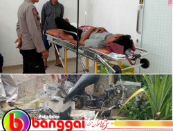 Dua Remaja Tabrak Pagar Mesjid di Bunta, Satu Patah Paha dan Luka Lecet