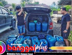 Polres Banggai Sita 36 Jerigen Solar Subsidi di Toili Barat Banggai