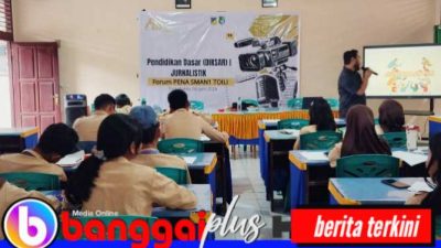 Penguatan Literasi, SMKN 1 Toili Gelar Diklat Jurnalistik, PWI Banggai Beri Apresiasi