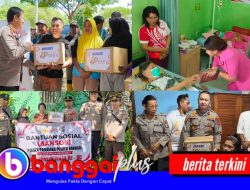 Semarak HUT Bhayangkara ke‑80, Polres Banggai Lakukan Pendekatan Humanis Lewat Bakti Sosial