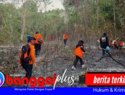 Cegah Kebakaran Hutan Meluas Aparat Sigap Padamkan Api di Pegunungan Batu Hitam Nuhon