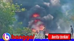 Tragis, Gagal Menanjak Mobil Tangki BBM Terjungkal Lalu Terbakar di Balantak Utara