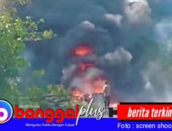 Tragis, Gagal Menanjak Mobil Tangki BBM Terjungkal Lalu Terbakar di Balantak Utara