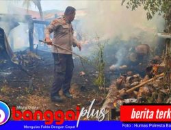 Polsek Balantak dan Warga Padamkan Api di “Tempat Pupu” Kelapa, Kerugian Capai Rp15 Juta