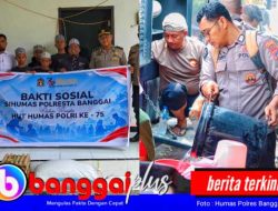 Sambut HUT Humas Polri ke-75, Polresta Banggai Gelar Aksi Sosial Bagi Sembako ke Ponpes dan Salurkan Ribuan Liter Air Bersih