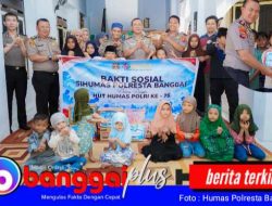 Sambut HUT ke-75 Humas Polri, Polresta Banggai Berbagi Kasih di Dua Panti Asuhan