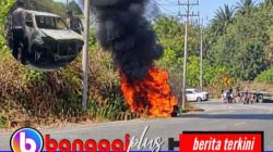 Ini Penyebab Mobil Terbakar di Desa Bunga Luwuk Utara